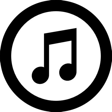 Black iTunes Logo - LogoDix