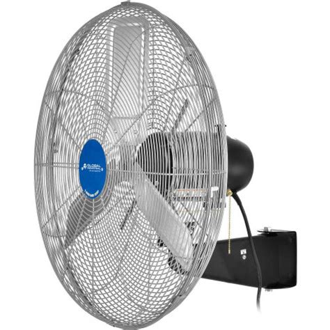 Global Industrial™ 30" Deluxe Oscillating Wall Mount Fan, 3 Speed ...