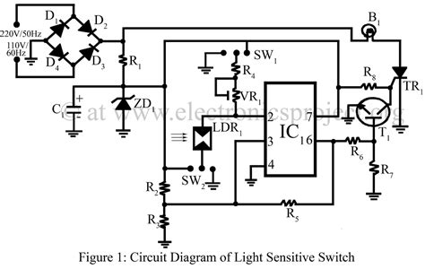 circuit diagram for light sensitive switch - Wiring Diagram and Schematics