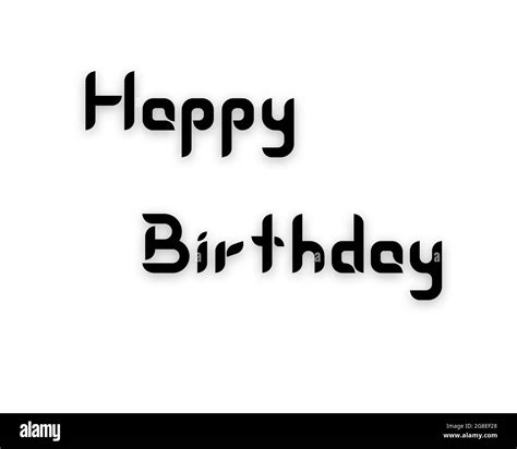 Happy birthday text art Stock Photo - Alamy