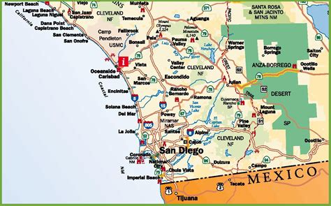 San Diego Freeway Map