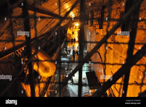 Jerusalem by night, old city Stock Photo - Alamy