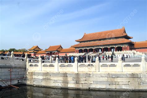 Ancient Architecture Of The Imperial Capital Of The Forbidden City In Beijing Background ...