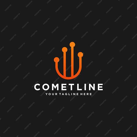 Premium Vector | Comet logo design template