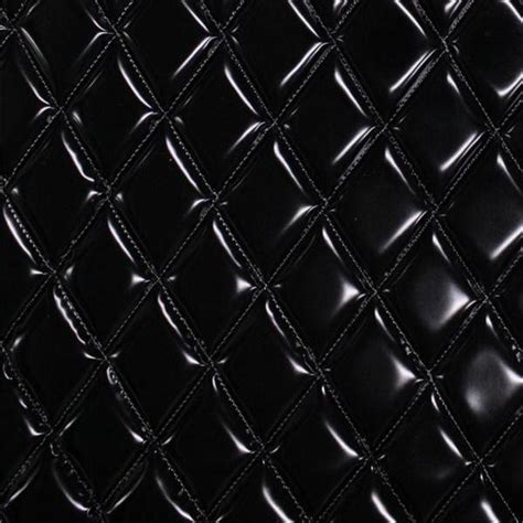 Black Matte Dull Quilted Vinyl Fabrics | iFabric