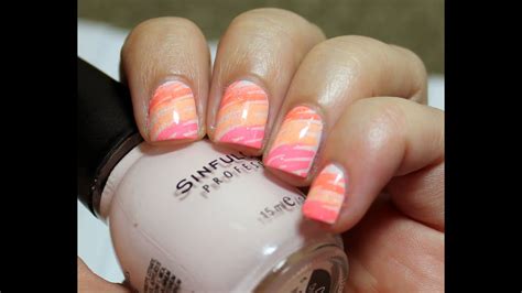 Neon Zig Zag Nail Art Tutorial - YouTube