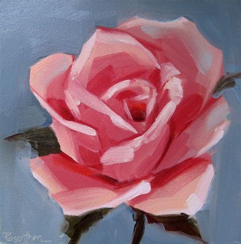 Gallery For > Simple Rose Painting | Rose painting, Acrylic painting flowers, Flower drawing