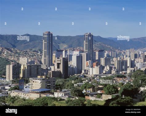 Venezuela South America Caracas overview skyline hill Andes Stock Photo - Alamy