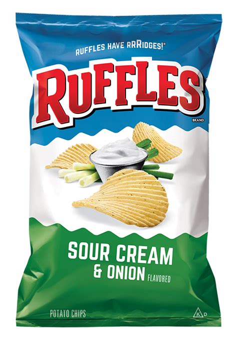 A chill combination of cool sour cream and herby green onion. Ruffles Chips, Ruffles Potato ...