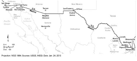 Texas Mexico Border Towns Map - South Carolina Map