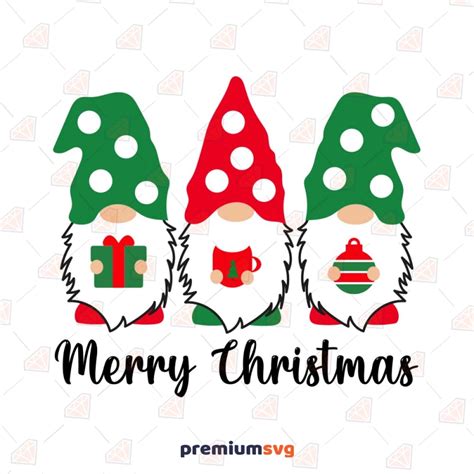 Merry Christmas Gnomes SVG | PremiumSVG