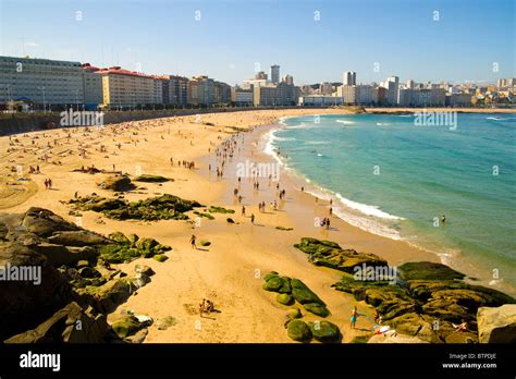 Orzan Beach, A Coruna, Galicia, Spain Stock Photo - Alamy