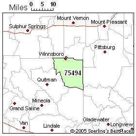 Zip 75494 (Winnsboro, TX) Rankings