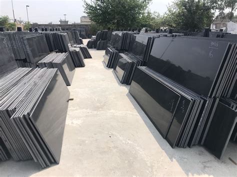 Pure Black Granite Slabs Pakistan Polished Granite Slabs