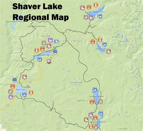 Tourism At Shaver Lake, California | Usa Today - Shaver Lake California Map | Printable Maps