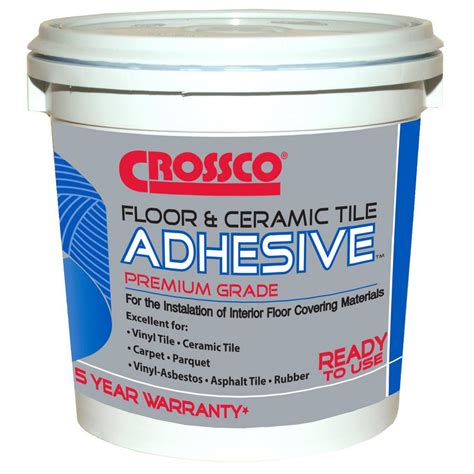 Crossco 1-gal. Floor and Ceramic Tile Adhesive-AD160-4 - The Home Depot