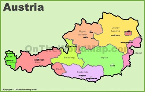 Austria Map | Detailed Maps of Republic of Austria