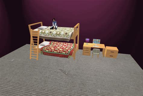 Second Life Marketplace - Lok's Bunk Bed Set V2.1 (Texture Change)