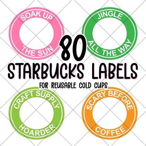 Starbucks Cold Cup Label SVG BUNDLE - Pineapple Paper Co.