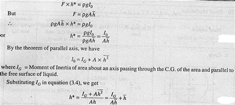 CENTER OF PRESSURE DERIVATION - Mechanical engineering concepts and ...