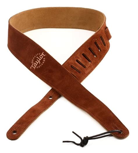 Taylor Guitar Strap - Suede 4400-25 soft n comfy choc brown - Guitar Mania