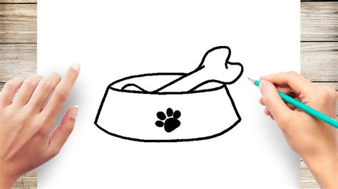 How to Draw Bone in Food Bowl Easy - YouTube