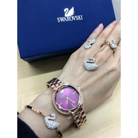 Swarovski jewelry set watch necklace bracelet for woman elegant gift WOMEN'S WATCHES WOMEN'S ...