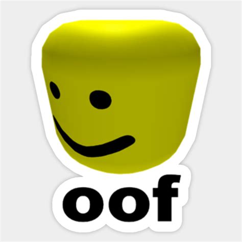 Roblox Oof - Roblox - Sticker | TeePublic