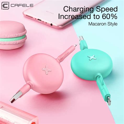 Aliexpress.com : Buy CAFELE 2 in 1 retractable USB fast charging Cable ...