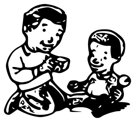 babysitting clipart black and white 10 free Cliparts | Download images ...