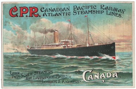 Trade Card Collection 038 - Canadian Pacific Railway Atlantic Steamship ...