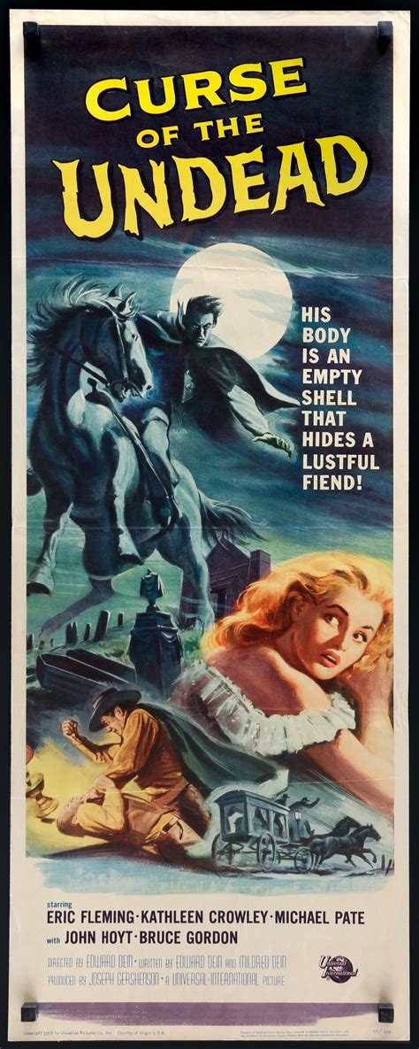 Curse Of the Undead (1959) Original Insert Movie Poster - Original Film ...