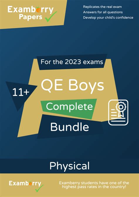 11+ QE Boys Practice Tests 1-8 Complete Bundle (Physical)