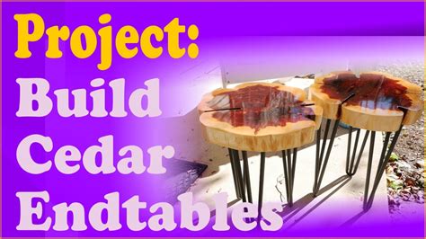 Making Cedar End Tables for Outside - YouTube
