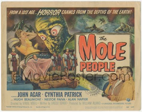 eMoviePoster.com: 5j1294 MOLE PEOPLE TC 1956 from a lost age, horror ...