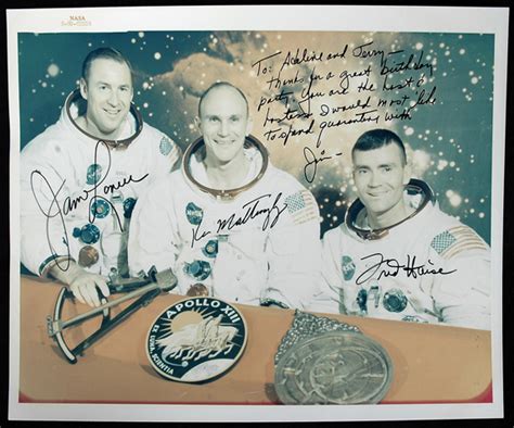 APOLLO 13, 1970, "ORIGINAL" CREW-SIGNED PHOTO | #2188760