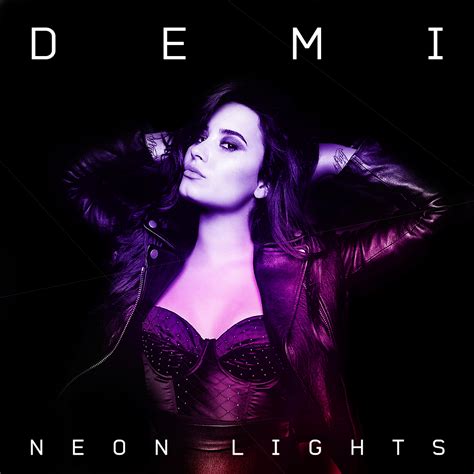 Demi Lovato - Neon Lights (My Cover Art) by Wyrywny on DeviantArt