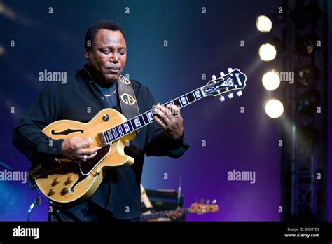 US jazz guitarist and singer George Benson, live at the Blue Balls Festival in the concert hall ...