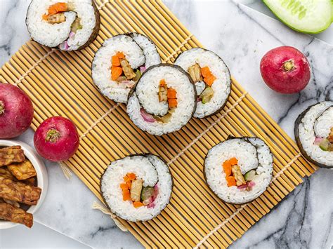 Vegan Kimbap Recipe with Tempeh | Foodaciously