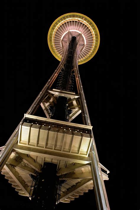 Seattle Space Needle at night Photograph by David Smith - Fine Art America