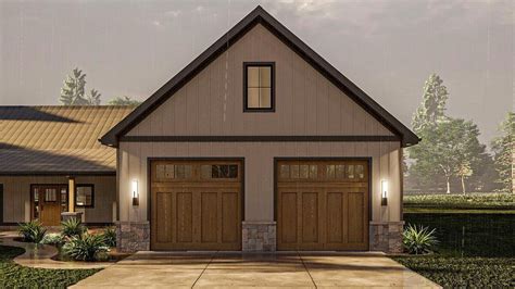 1-Story 3-Bedroom Barndominium Style Home with Safe Room(House Plan)