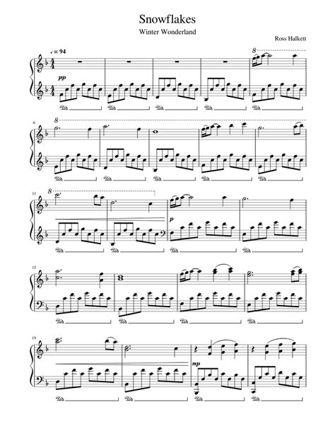 Snowflakes Sheet music for Piano (Solo) | Musescore.com