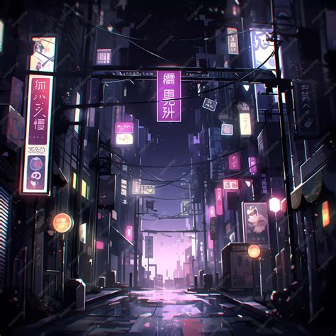 Premium AI Image | Cyberpunk retro futuristic city with neon lights