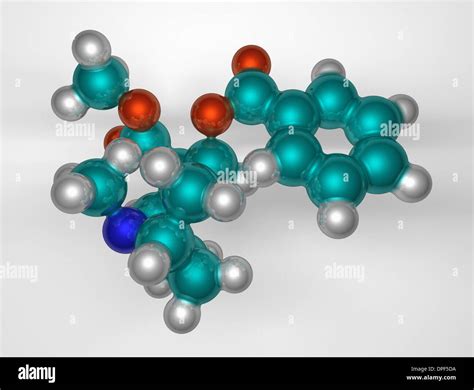 3D molecular model of cocaine Stock Photo - Alamy