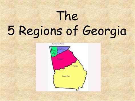 5 regions of georgia