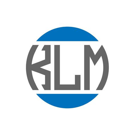 KLM letter logo design on white background. KLM creative initials ...