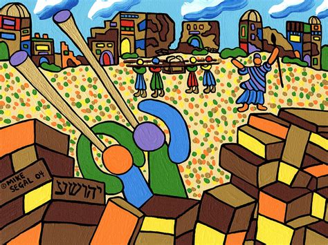 Joshua And The Battle Of Jericho Painting by Mike Segal