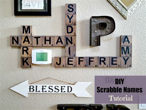 Learn the Easiest Way to Make Large DIY Scrabble Tiles!! - Leap of ...
