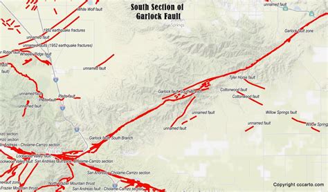 Los Angeles Earthquake Fault Map