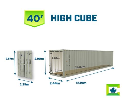 View 24: Shipping Container Dimensions High Cube